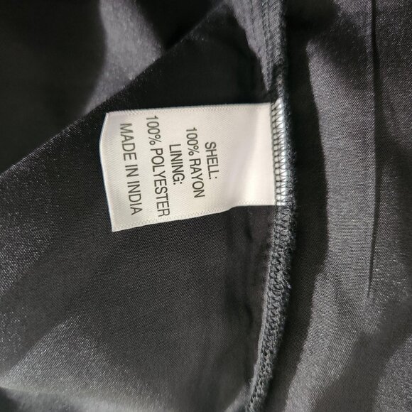 Code Dress Womens Size 12 Black One Shoulder Cocktail Party Rayon Polyester NWT - Picture 12 of 14